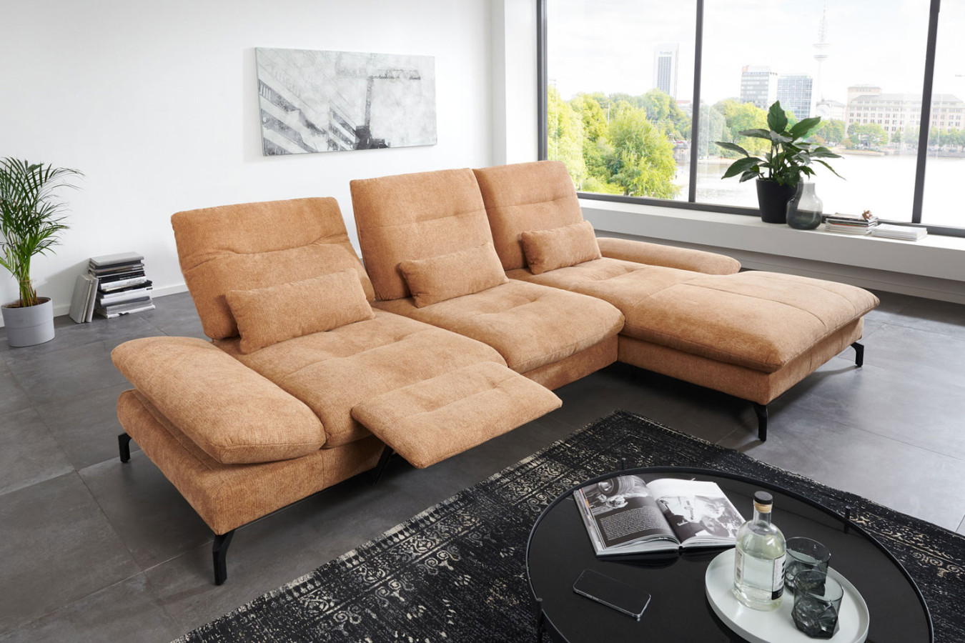 Stoff Ecksofa L-Form inkl