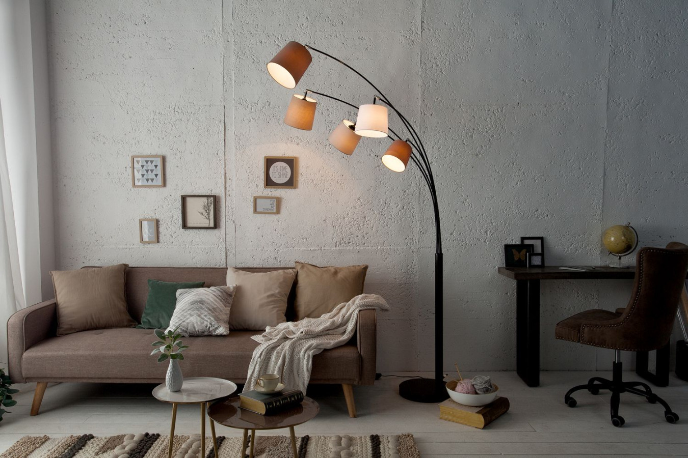 Design Stehlampe DJERE Modern cm Wohnzimmer Leuchte